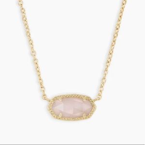 Kendra Scott Elisa Pendant Necklace in Rose Quartz